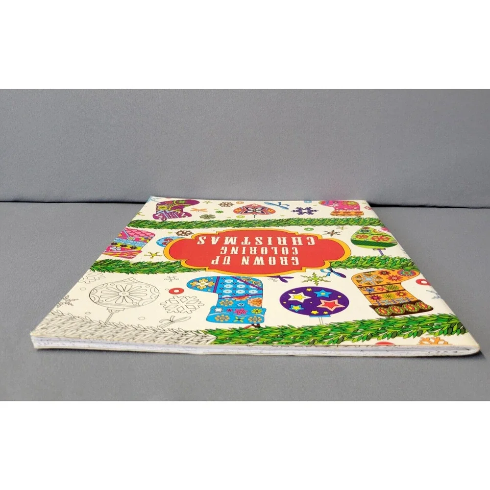 Grown Up Coloring Christmas Book‎ Relaxing Vision Street Craft Art Paperback
